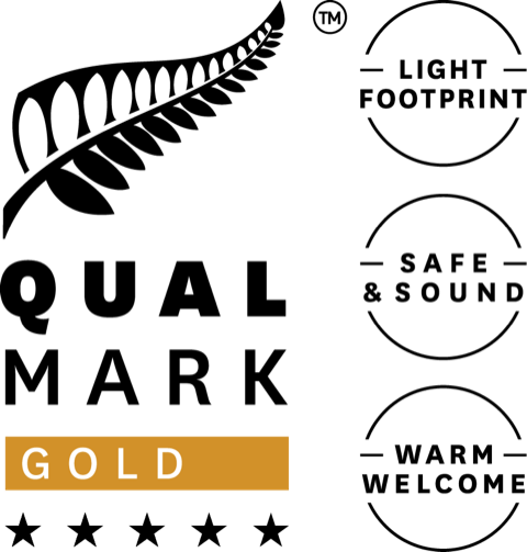 Qualmark Gold, Sustainable Tourism Business Award, five stars